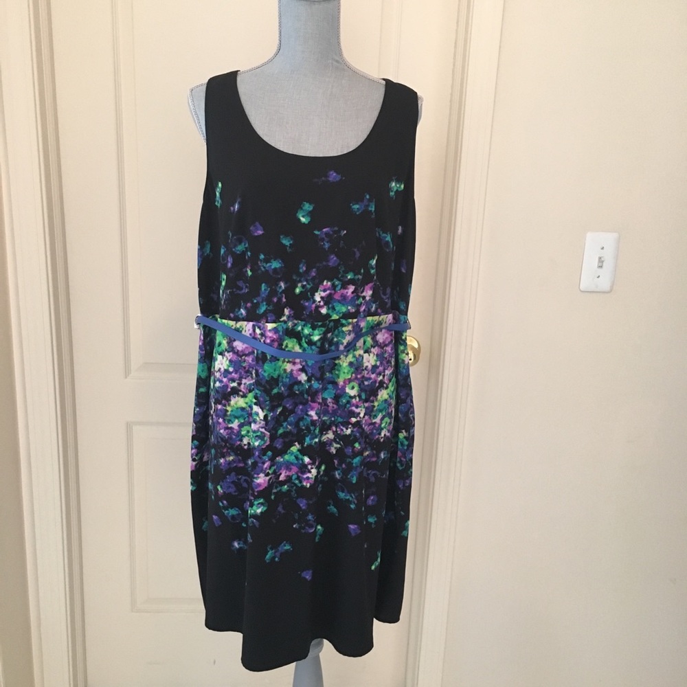 Lane Bryant Belted Flower dress sz 20